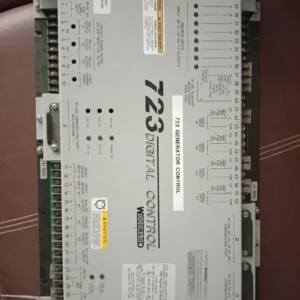 Woodward 8280‑500 Rev H 723 Digital Control Card — industrial engine speed and load controller.