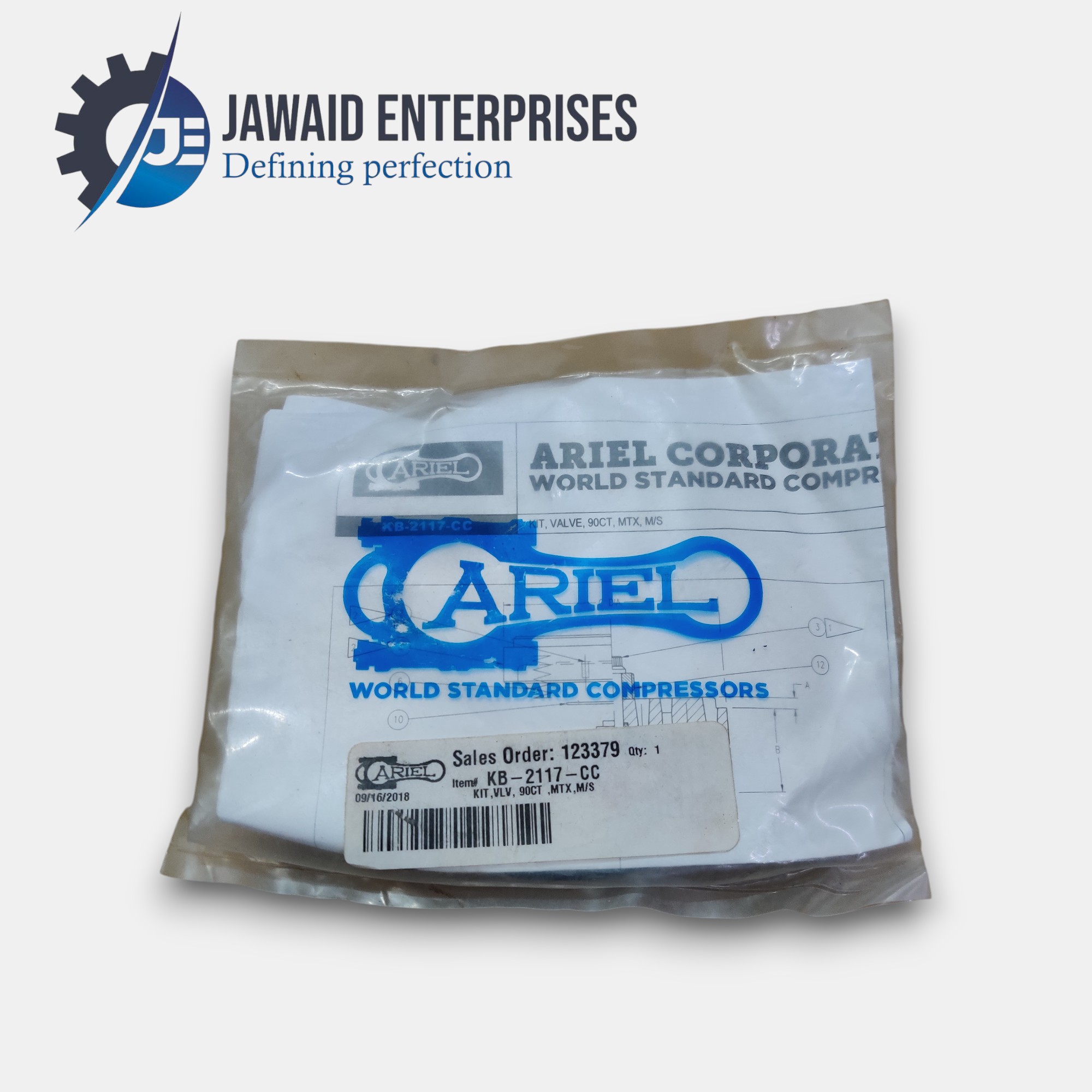 Ariel KB-2117-CC discharge valve kit 90 count for industrial gas compressor